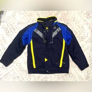 Spyder Kids Puffer Jacket in Blue and Yellow size 12